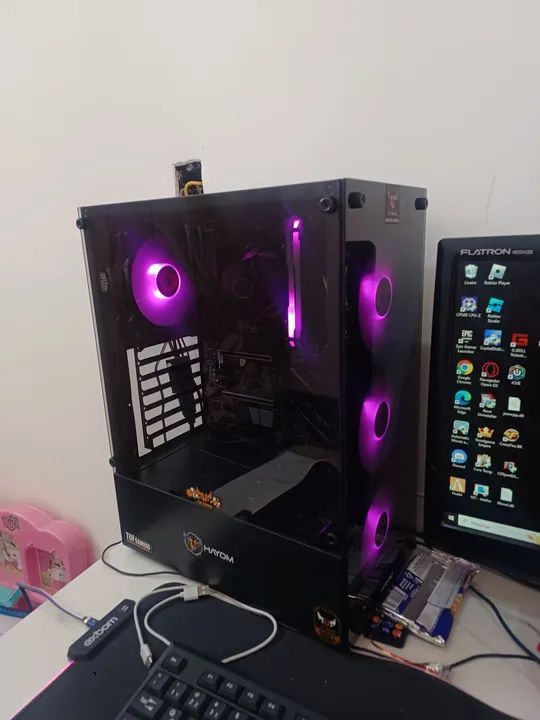PC Gamer RGB com Gabinete Vidro Temperado - Foto 3