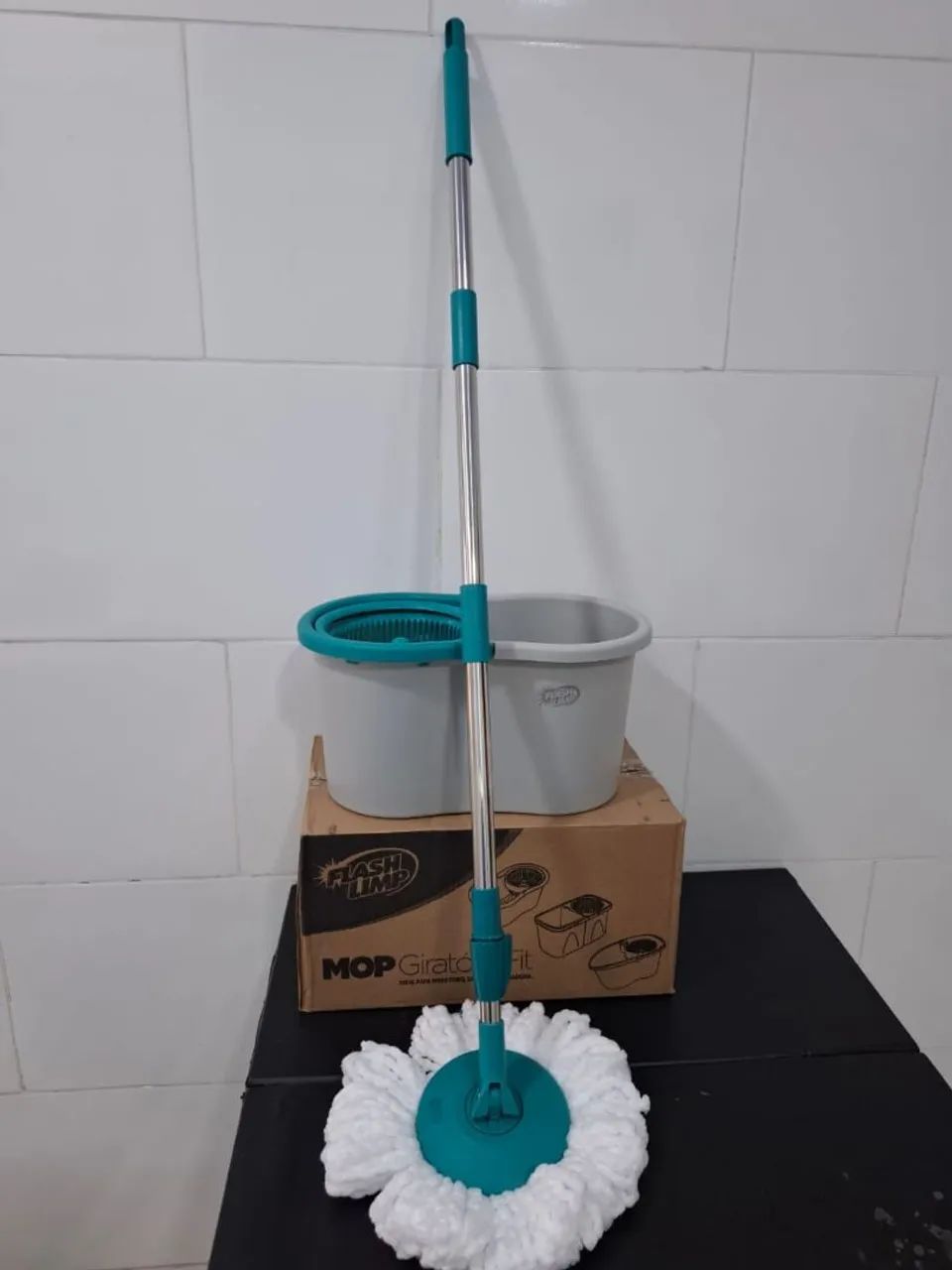 Mop giratório flash limp por 99,00 reais  - Foto 3