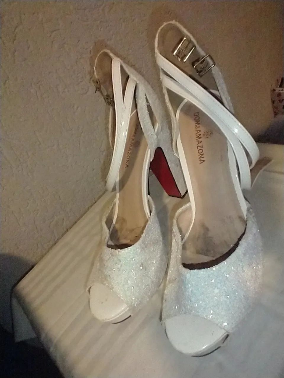 Sandália plataforma com Glitter - Foto 4