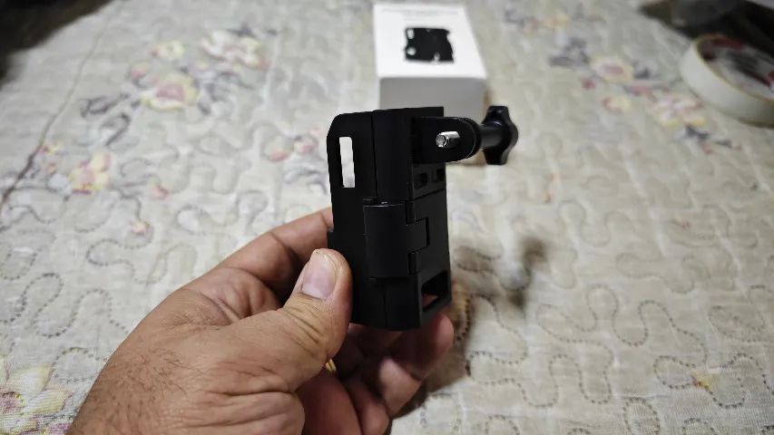 Suporte adaptador de expansão para Osmo Pocket 3 Flymile Sapata fria Led e Microfone  - Foto 3