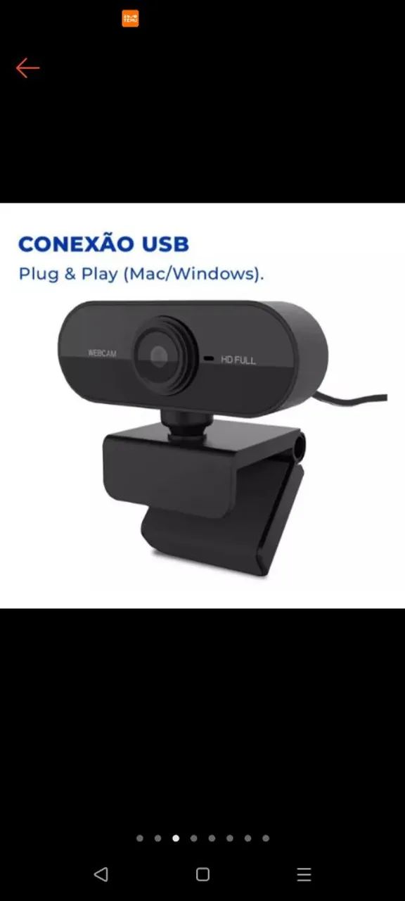 Câmera Web HD Full - Ideal para Videochamadas e Streaming - Foto 3