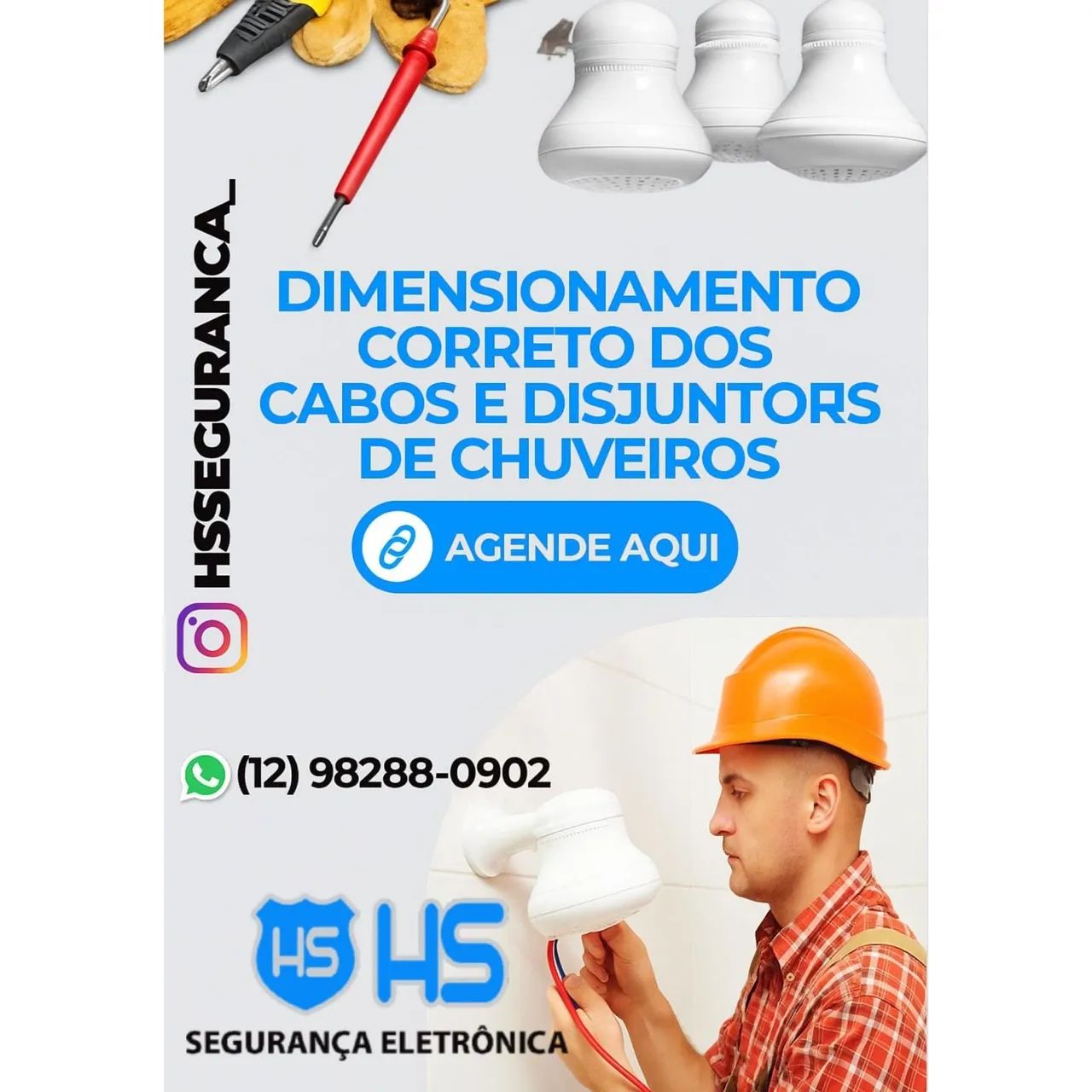 Instalação e manutenção de chuveiros 