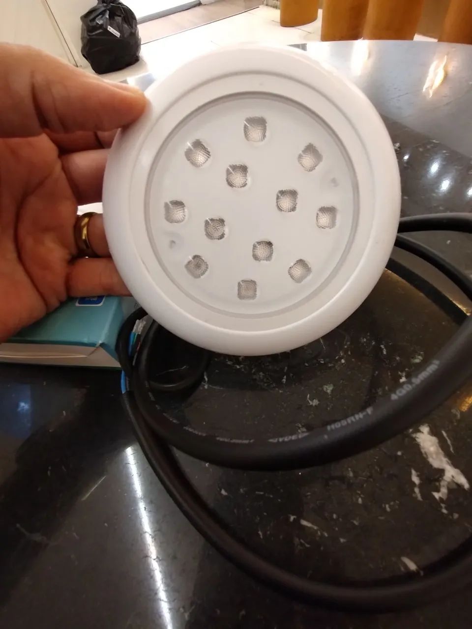 LUMINÁRIA PISCINA 18W RGB COM ROSCA