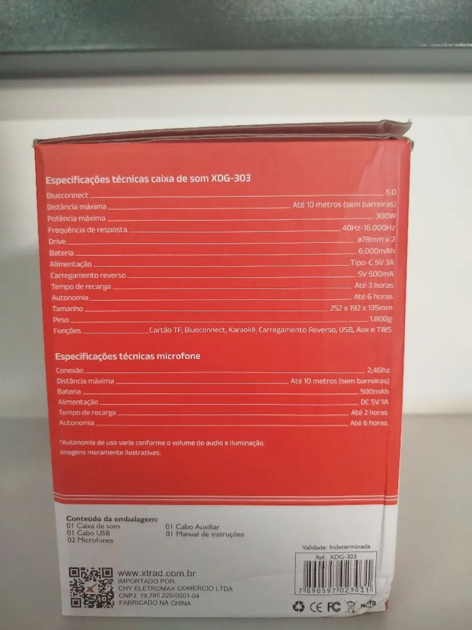 CAIXA DE SOM KARAOKE MULTIMÍDIA 300W - Foto 2