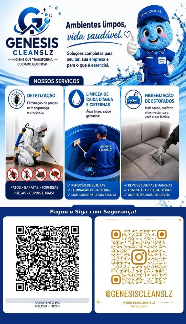 Higiênizacão e detetização 