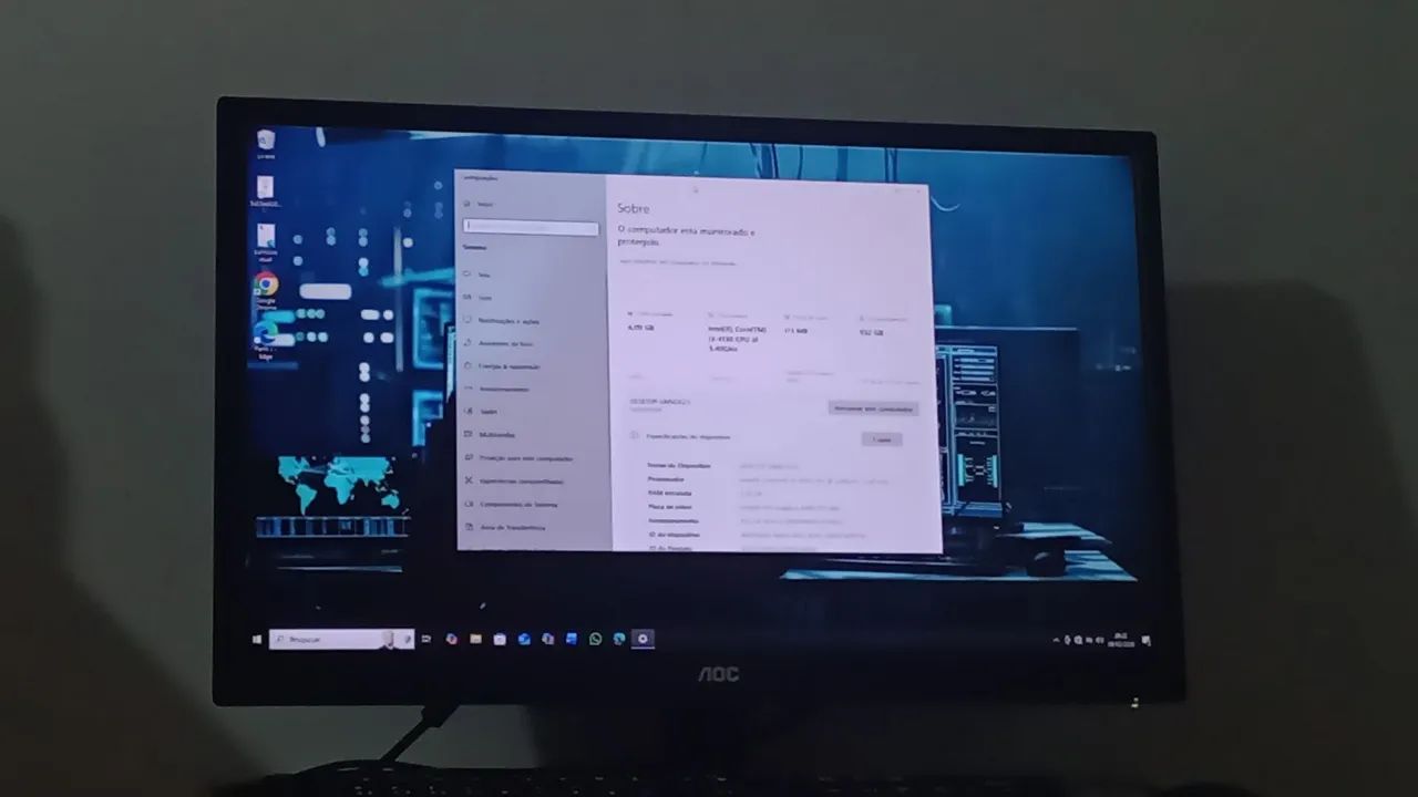 Computador core i3 completo com monitor de 23 polegadas 