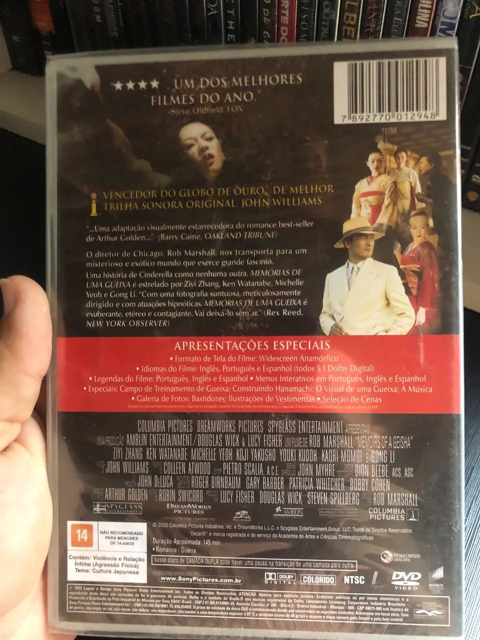 DVD Memória de uma gueixa lacrado - Foto 2