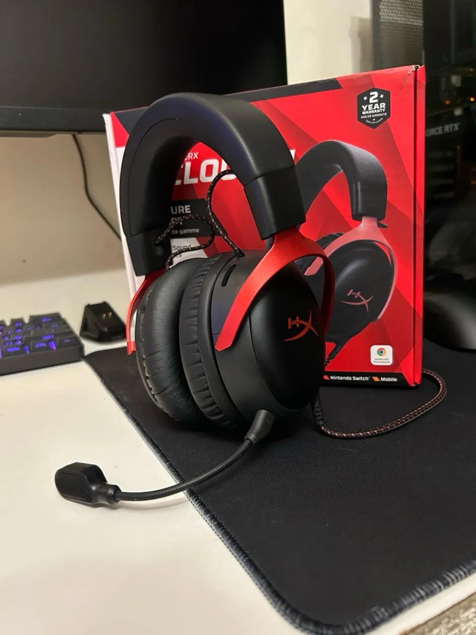 Headset HyperX Cloud III Original + Caixa - Impecável