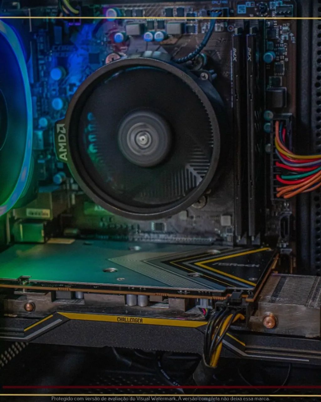 Desktop Gamer Ryzen 5 3500, 16gb, 480gb SSD, RX 5500 XT 4gb, Fonte 400W, Gab. DT3 - Foto 2