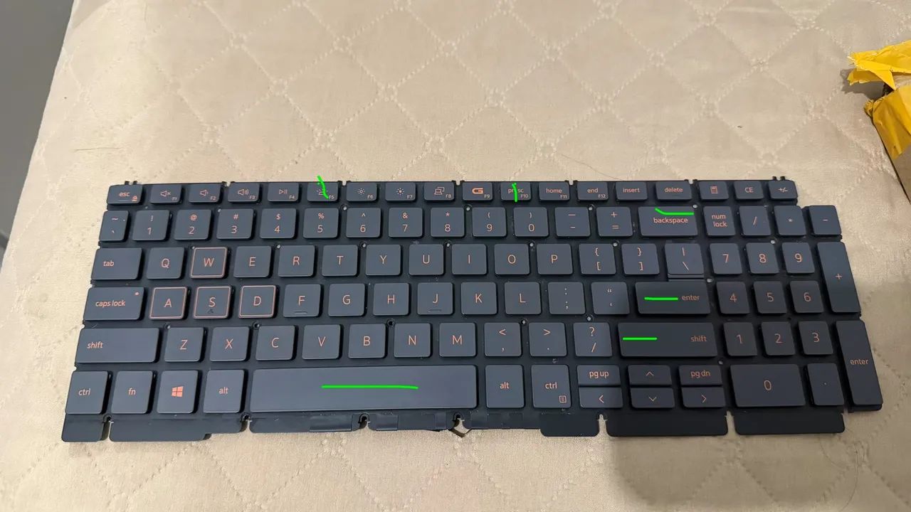 teclado dell g15 (algumas teclas não funcionam)