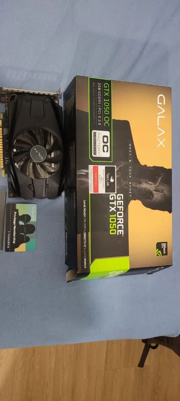 ? Placa de Vídeo GTX 1050 2GB GDDR5 - Funcionando Perfeitamente