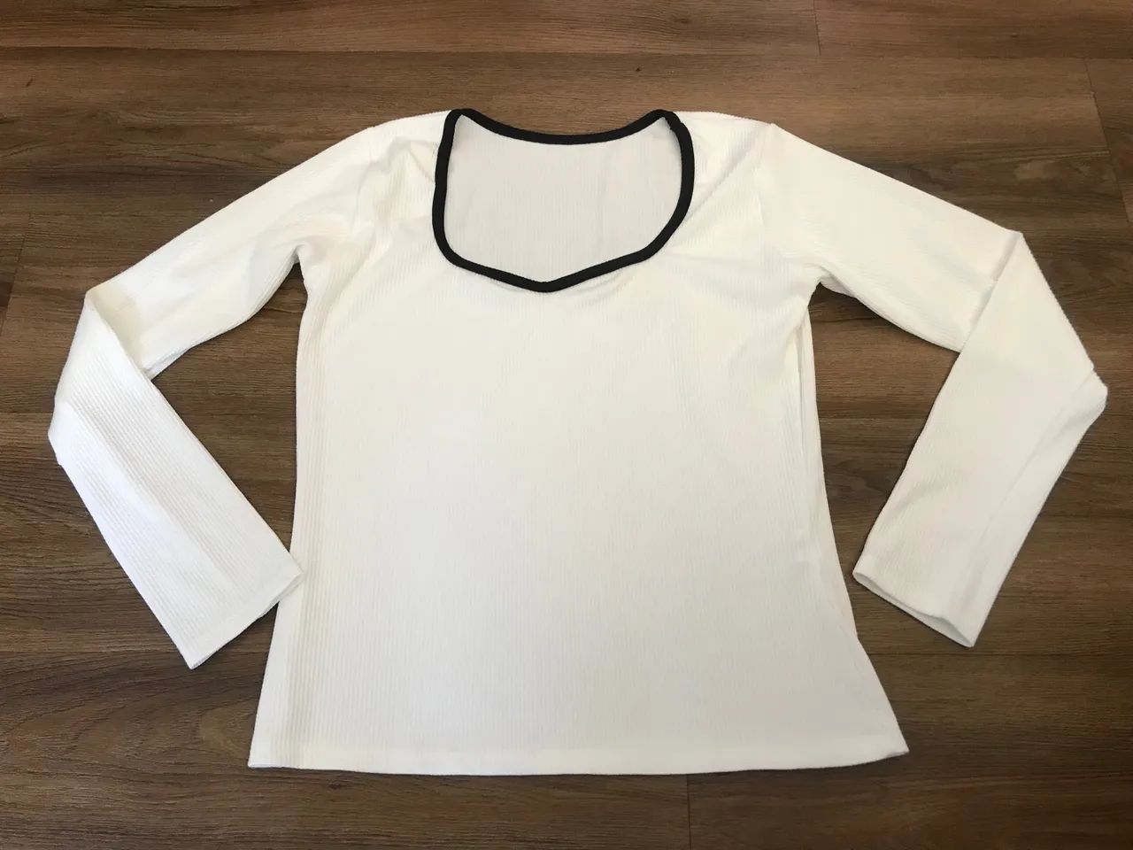Blusa Zara Branca Tamanho G Nova