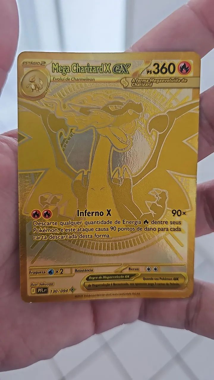 Mega Charizard Dourado - Foto 2