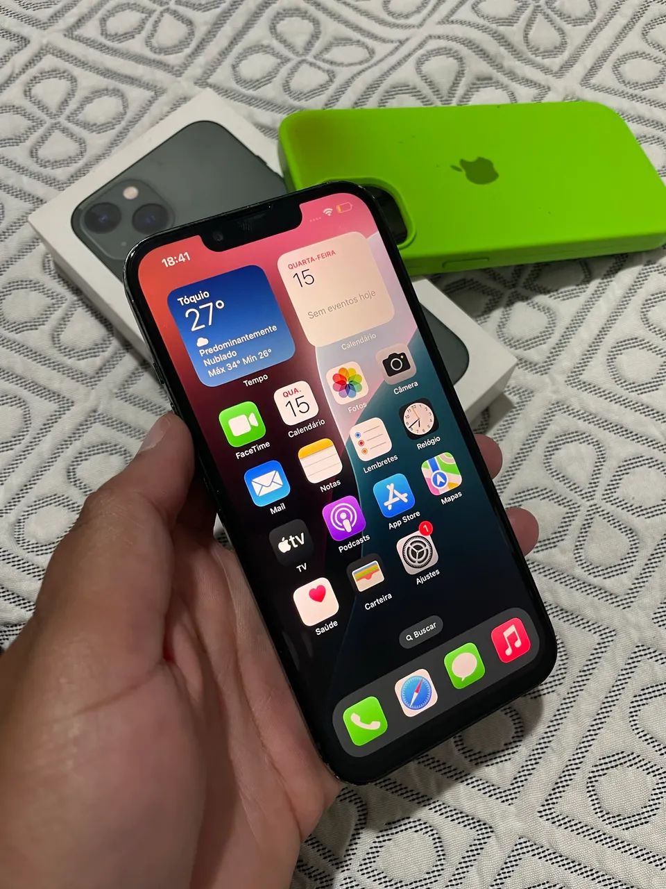 iPhone 13 verde - 128gb / leia  - Foto 3