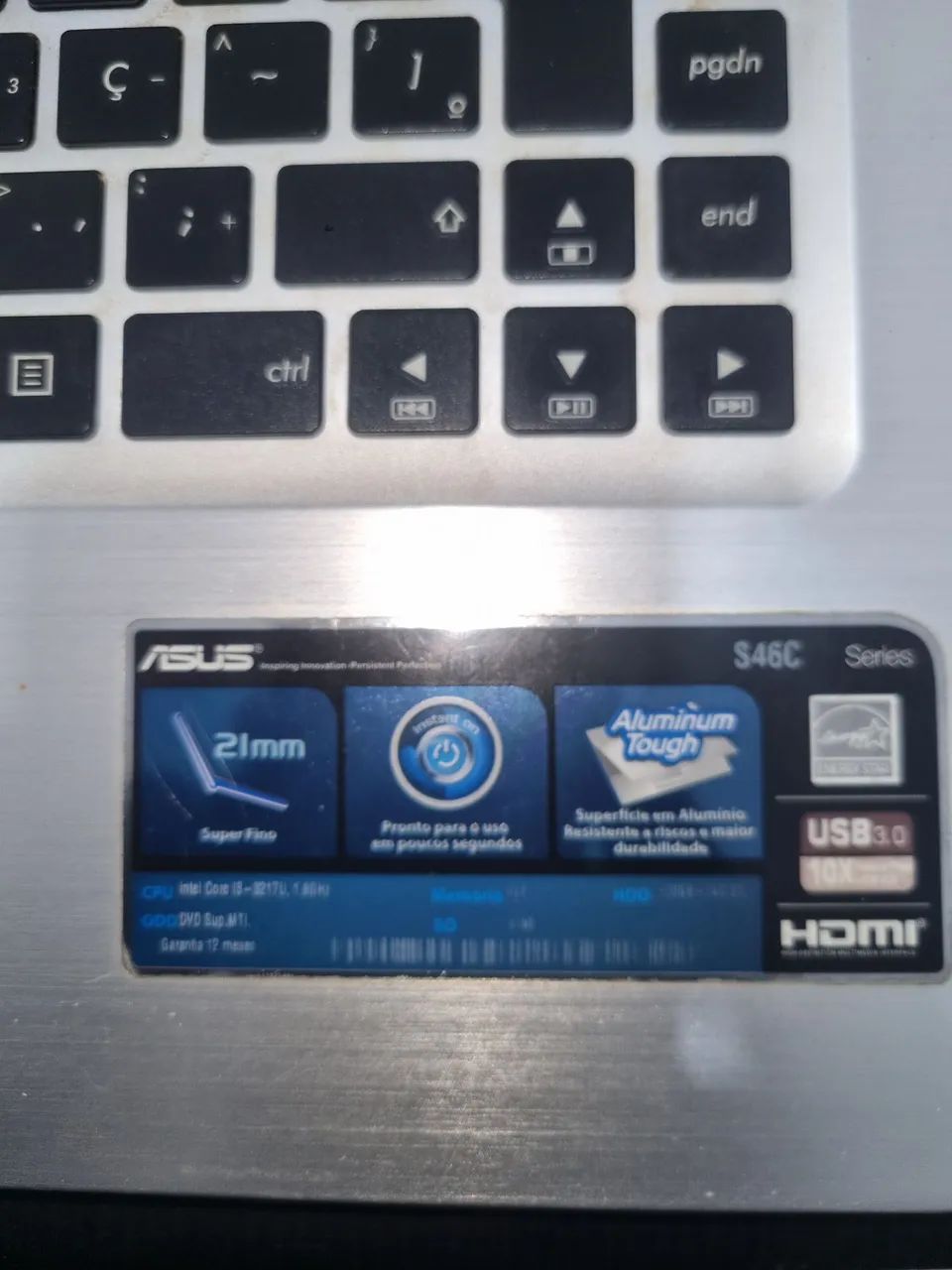 Notebook Asus D46C  - Foto 2