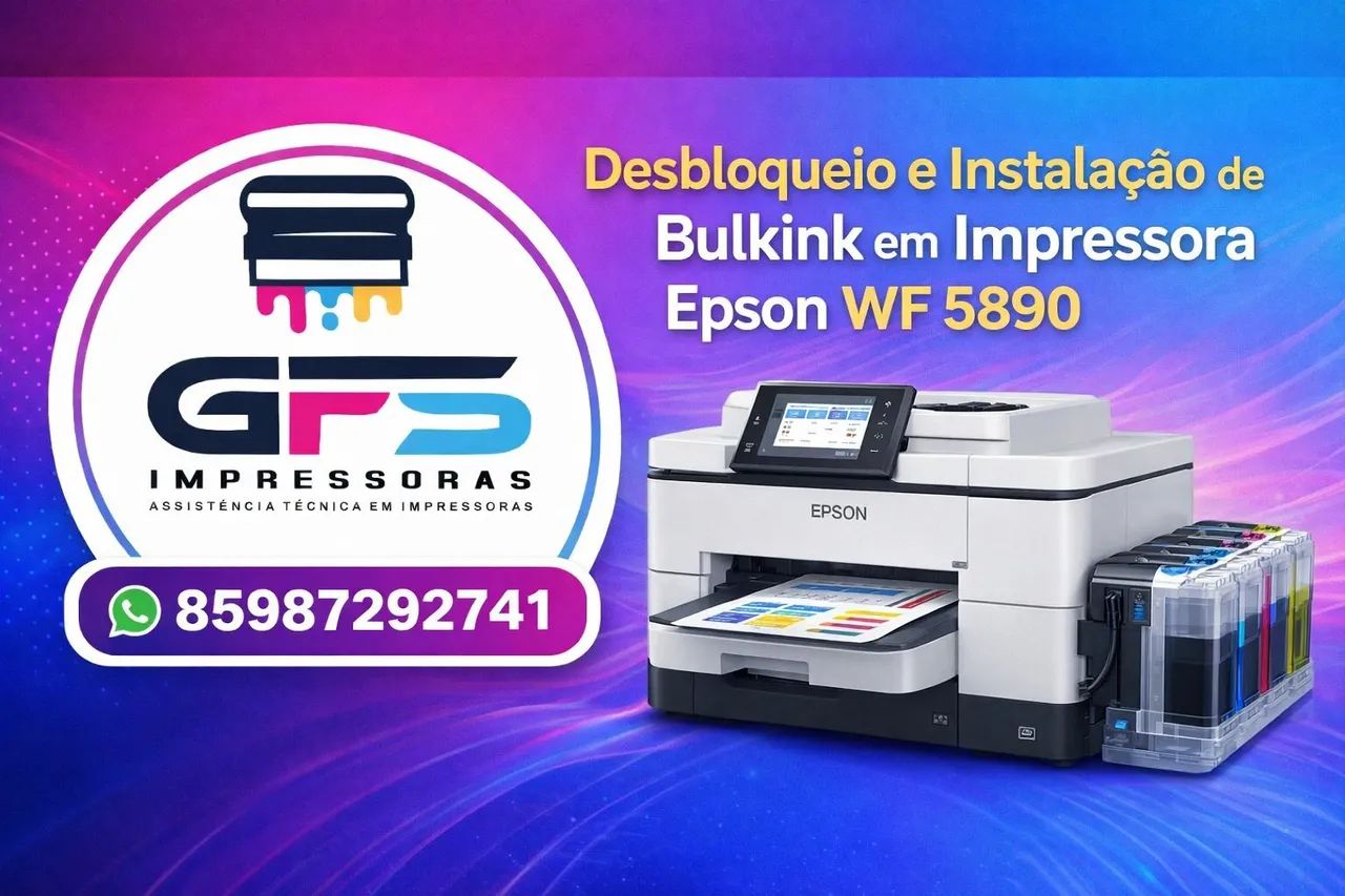 Impressora WF 5390 reset mais instalção do bulkink - Foto 4