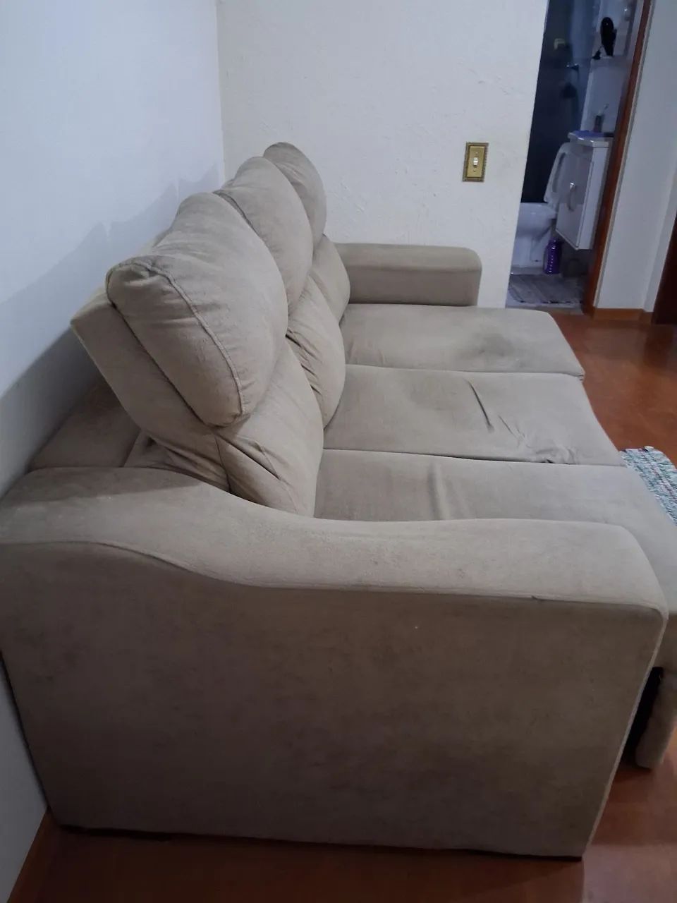Sofá 3 lugares casal retrátil e reclinável - Foto 2