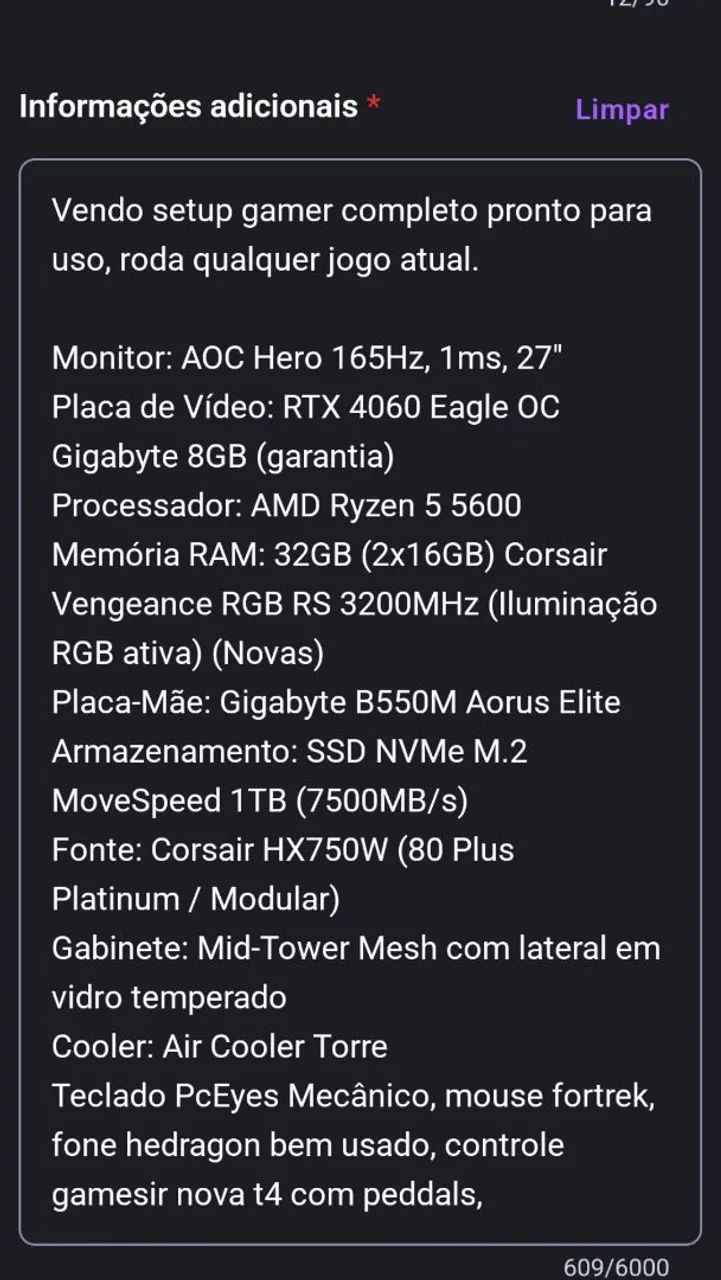 PC GAMER RTX 4060