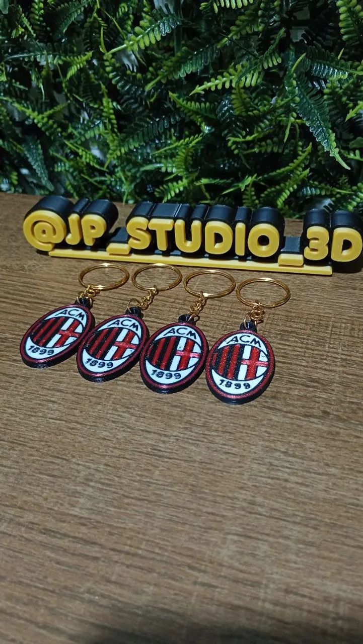 Kit 4 chaveiros do AC Milan - Foto 5