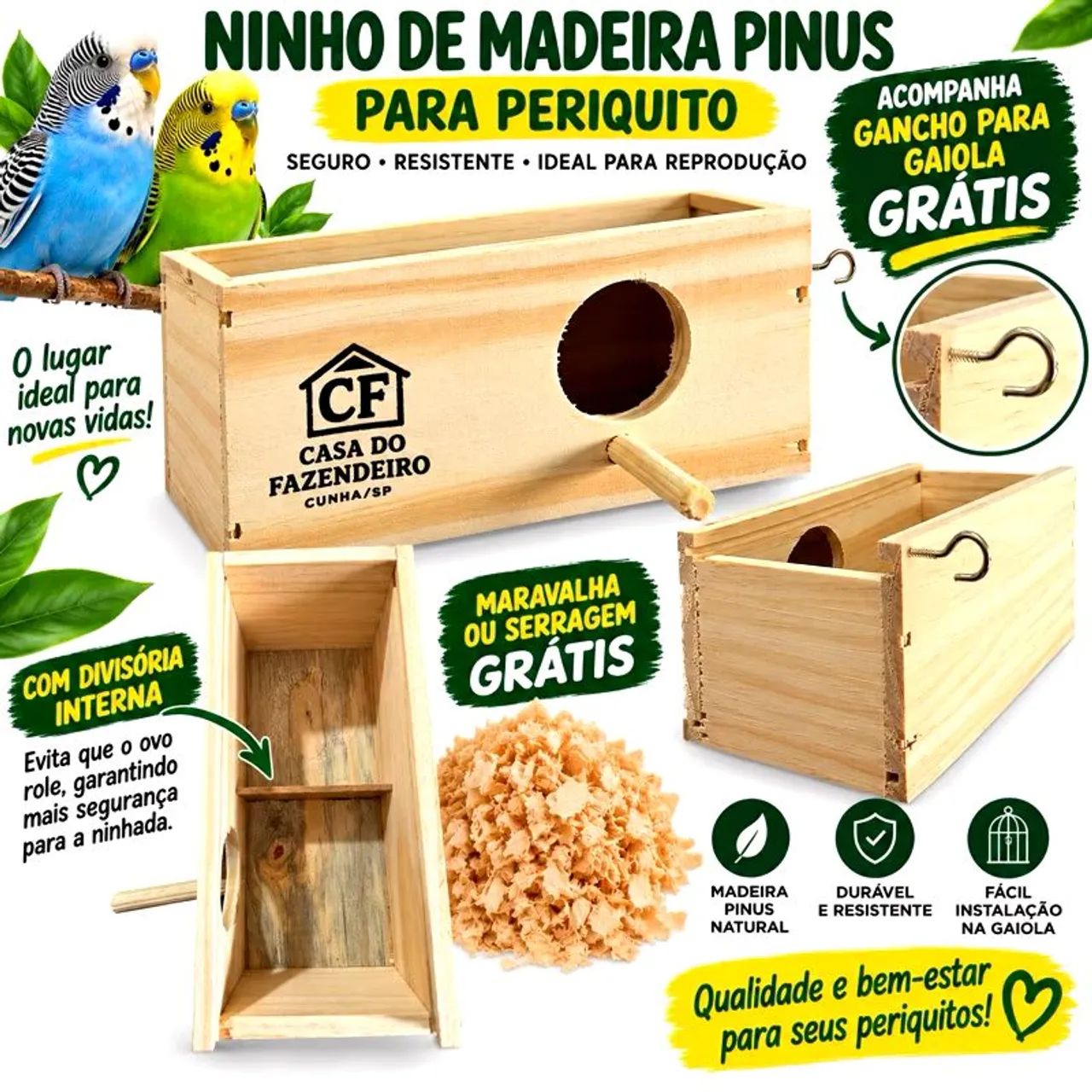 Vendo ninho de periquito - Foto 2