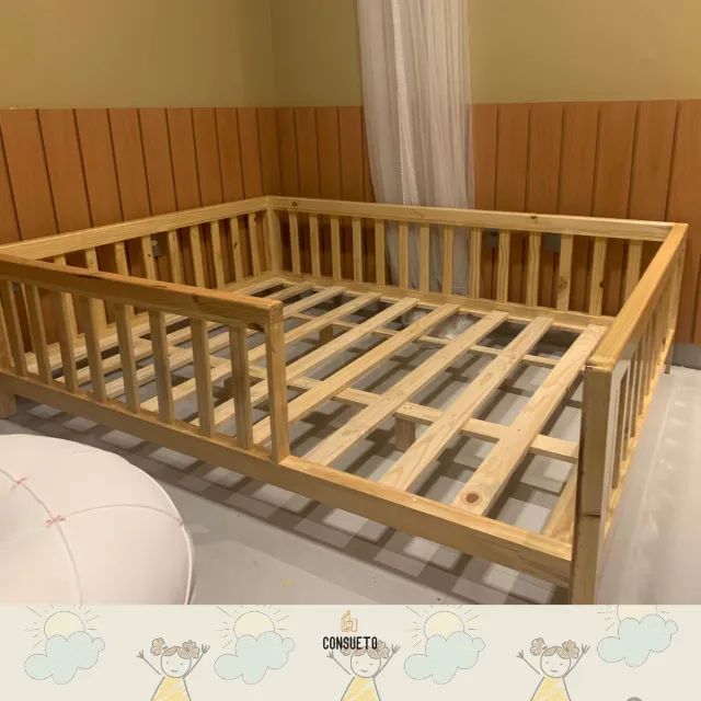 Cama casal montessori verniz  - Foto 4