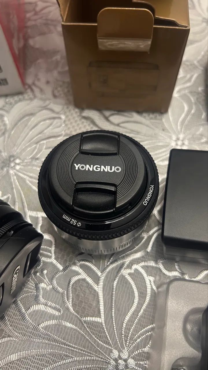 Cânon T6 + 2 lentes+ Flash + Rádio  - Foto 3