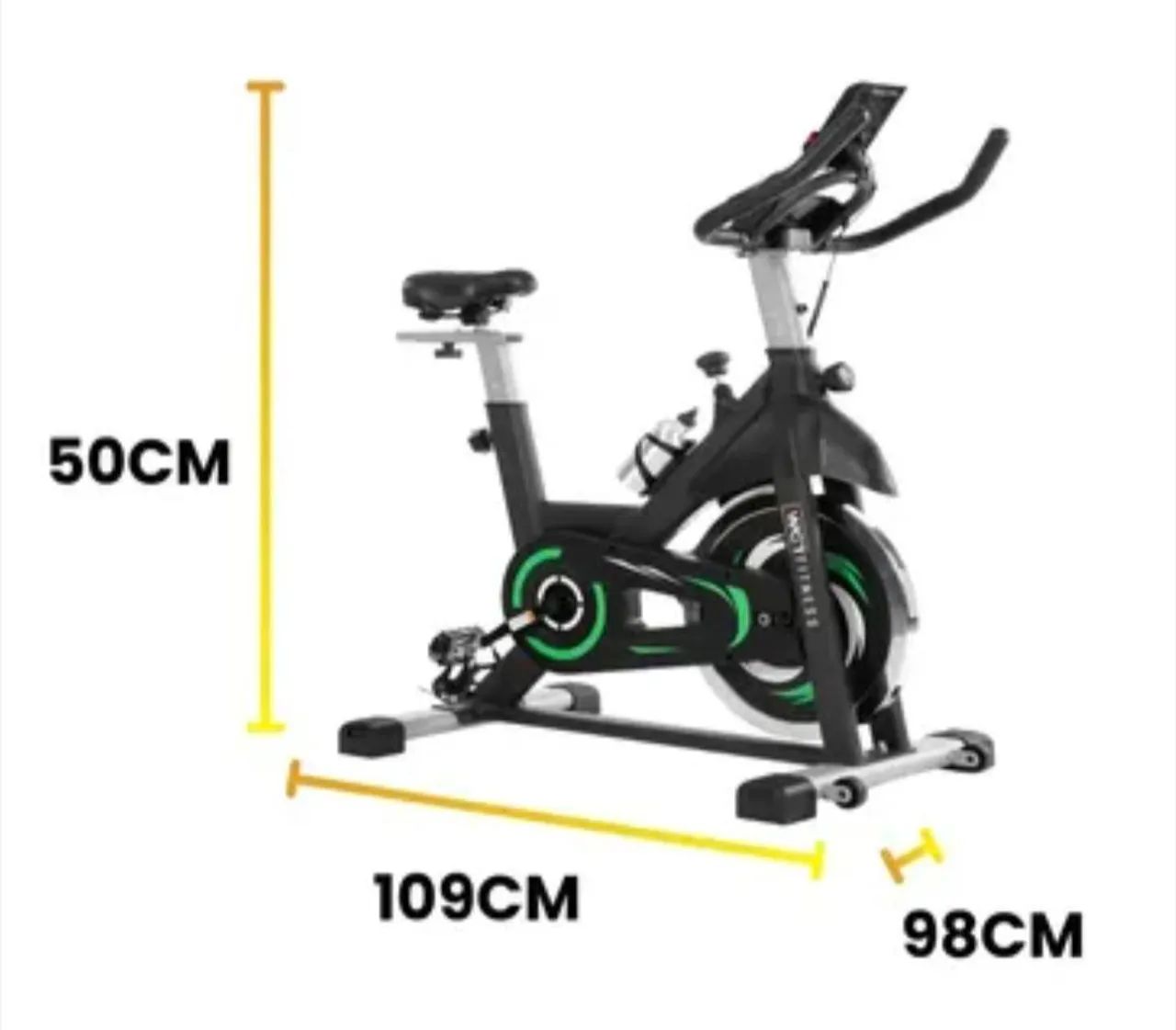 Bicicleta ergométrica spinning 20k roda de inércia  - Foto 2