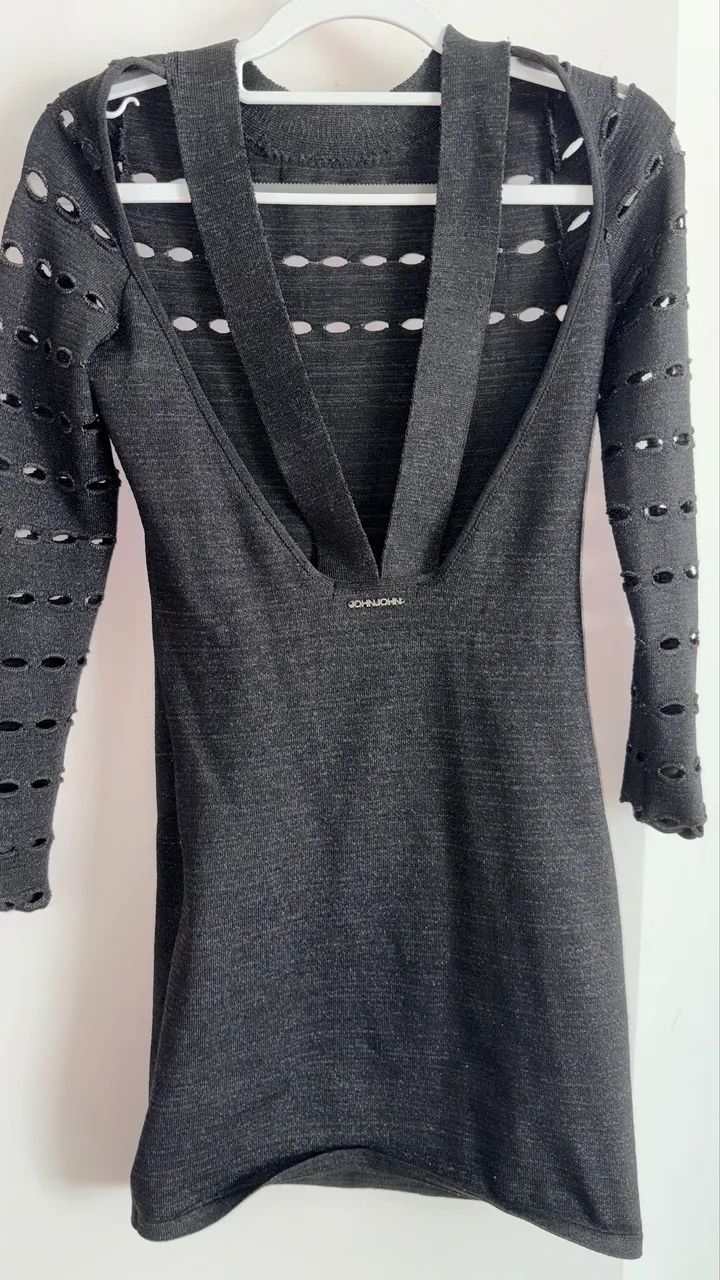 Vestido preto brilhoso johnjohn P - Foto 2