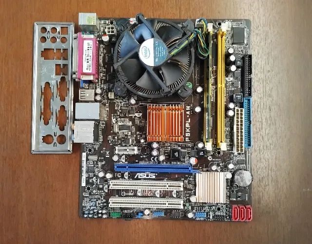 kit placa mae asus p5kpl-am core2duo E7300 e 2gb de ram ddr2 - Foto 5
