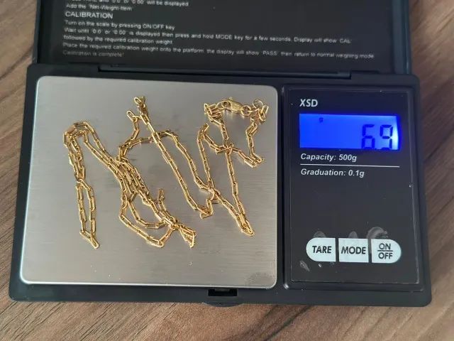 Corrente de Ouro 18k Veneziana Delicada 60cm 6.9g - Foto 2