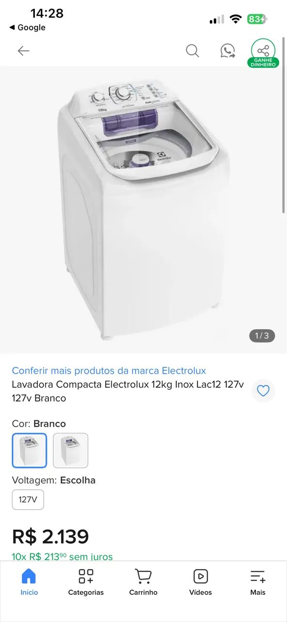Máquina de Lavar Eletrolux  - Foto 4