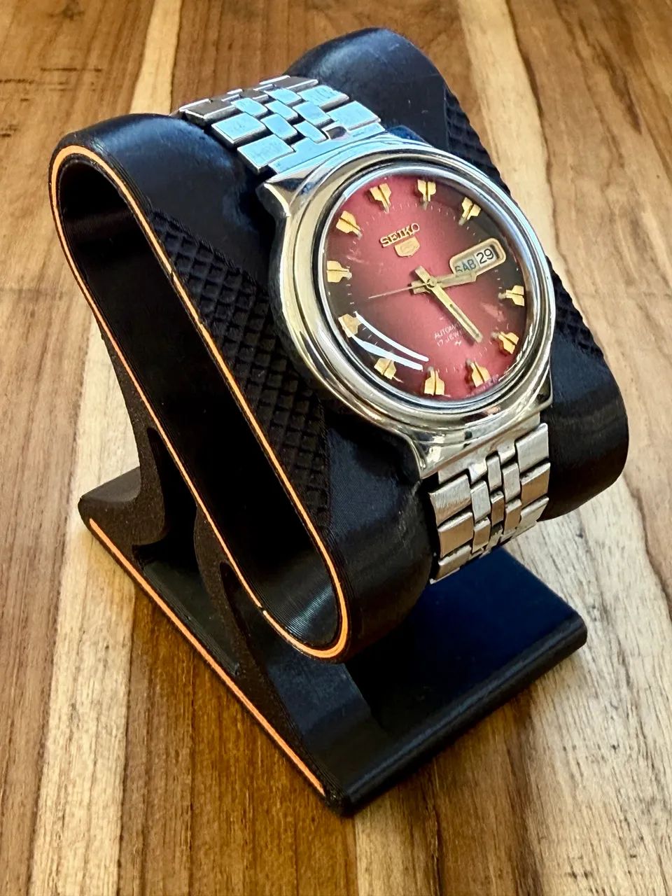 Relógio Seiko 5 Red Dial * - 1977 - Foto 2