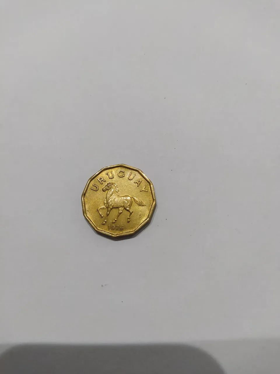 Moeda do Uruguai de 10 centésimos de 1976