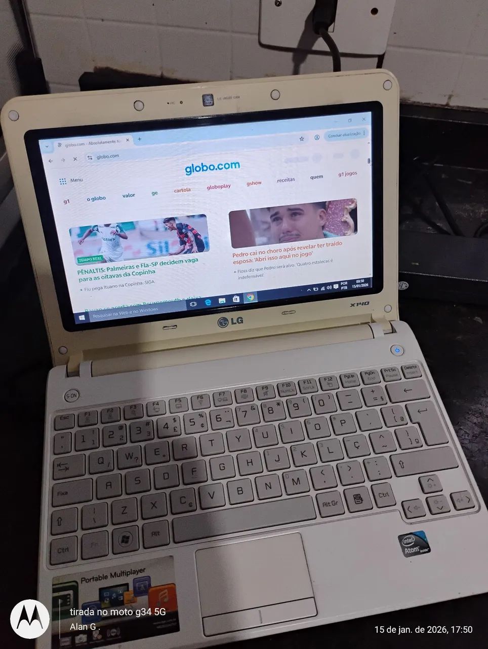 Netbook LG ( funcionando ) leia o anúncio !!!  - Foto 5