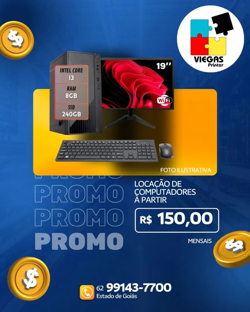 Aluguel de impressoras e computadores no estado de Goiás  - Foto 2
