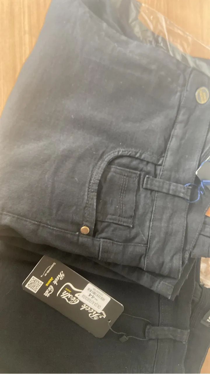 Calça jeans preta - Foto 2