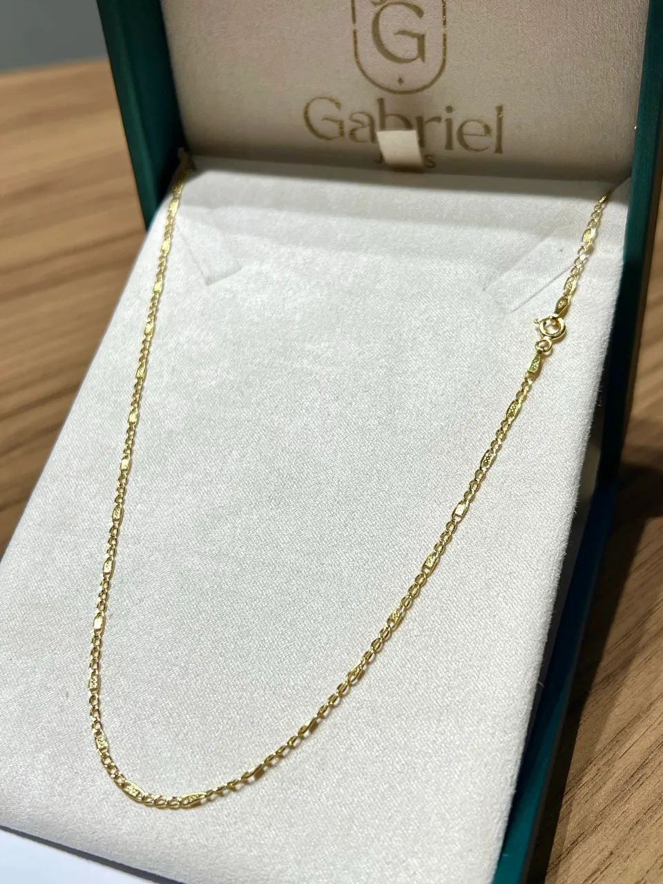 Cordão de ouro oco 3g e 70cm ( LOJA ) - Foto 2