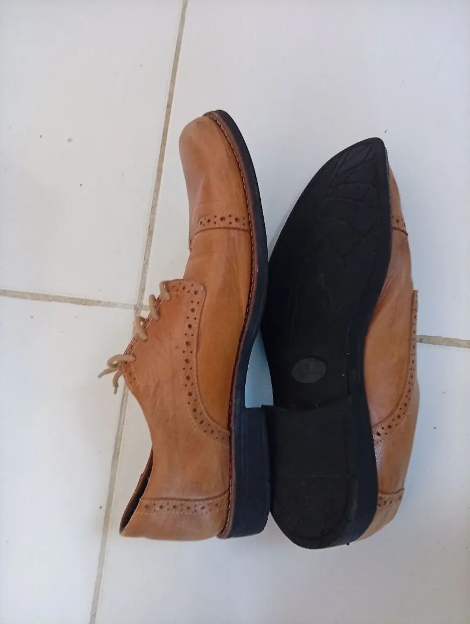 Sapato de couro masculino - Foto 3