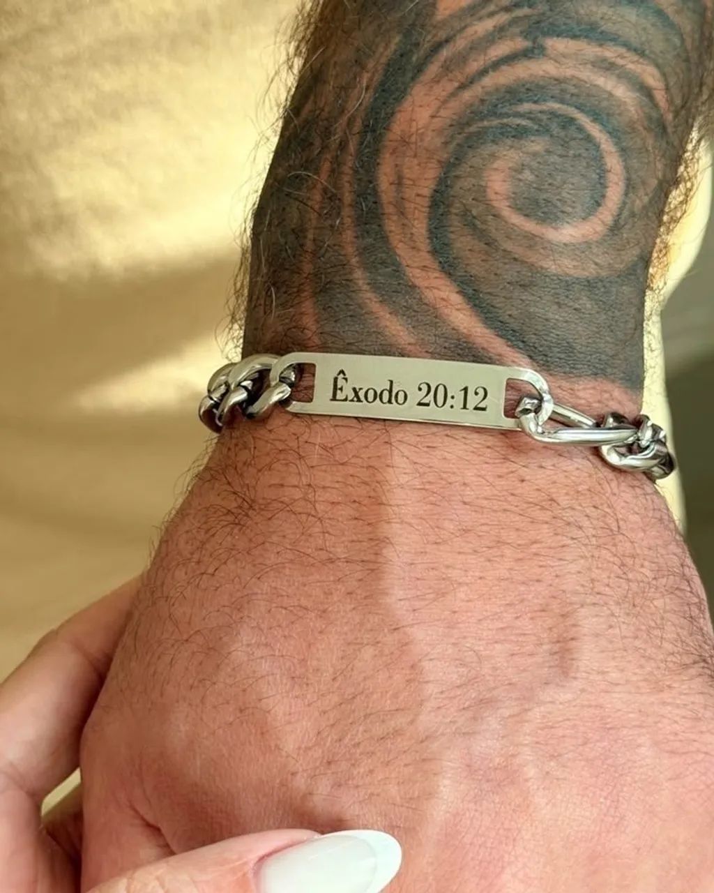 Pulseira placa personalizável  - Foto 3