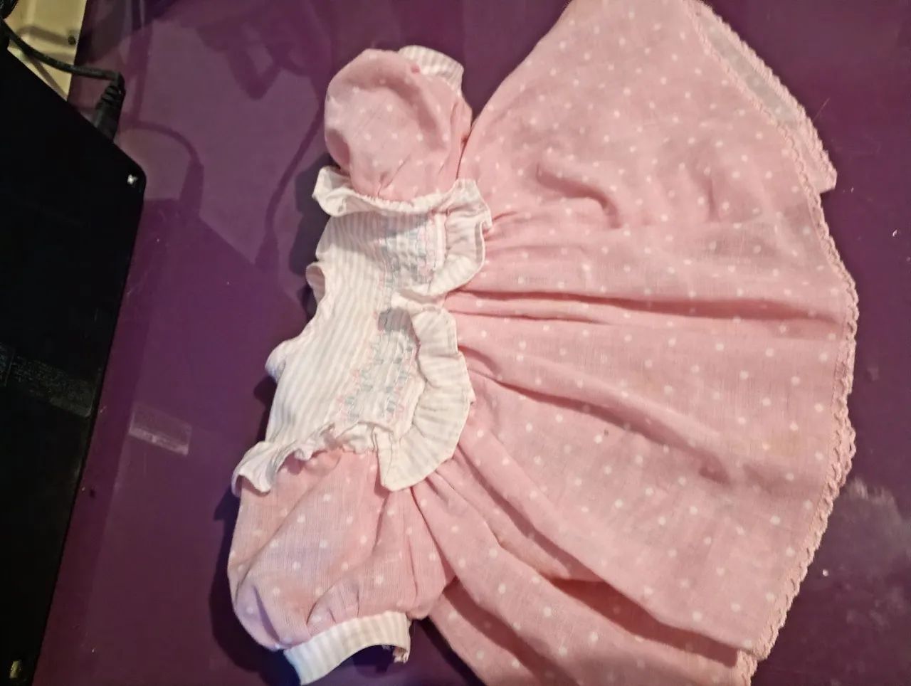 Vestido e mamadeira da boneca mamadinha  - Foto 2