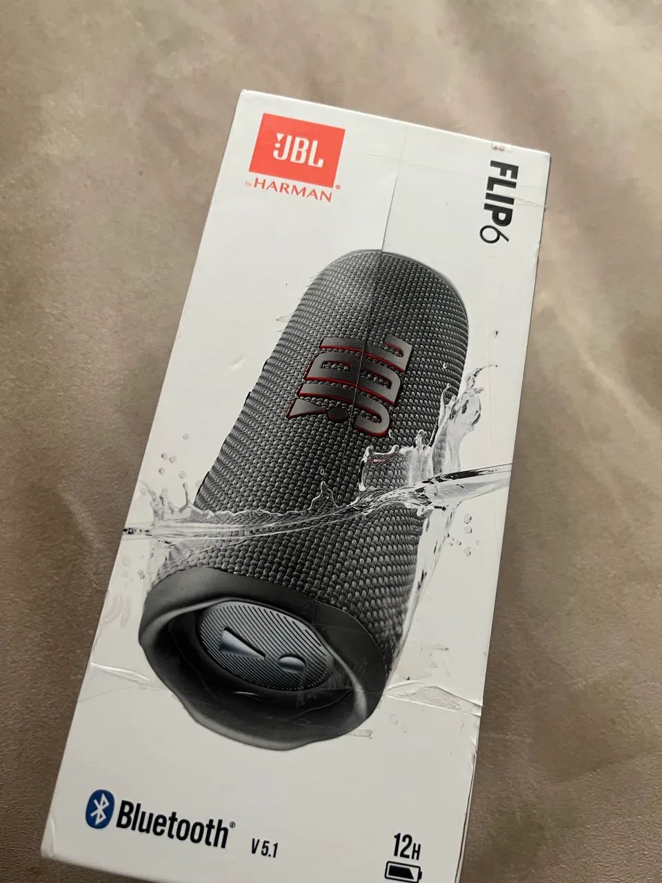 Caixa De Som Bluetooth Flip 6 30w Rms Jbl Cor Preto