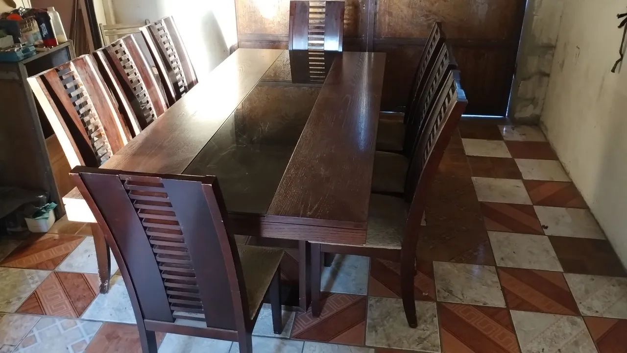 Mesa com oito cadeiras - Foto 5