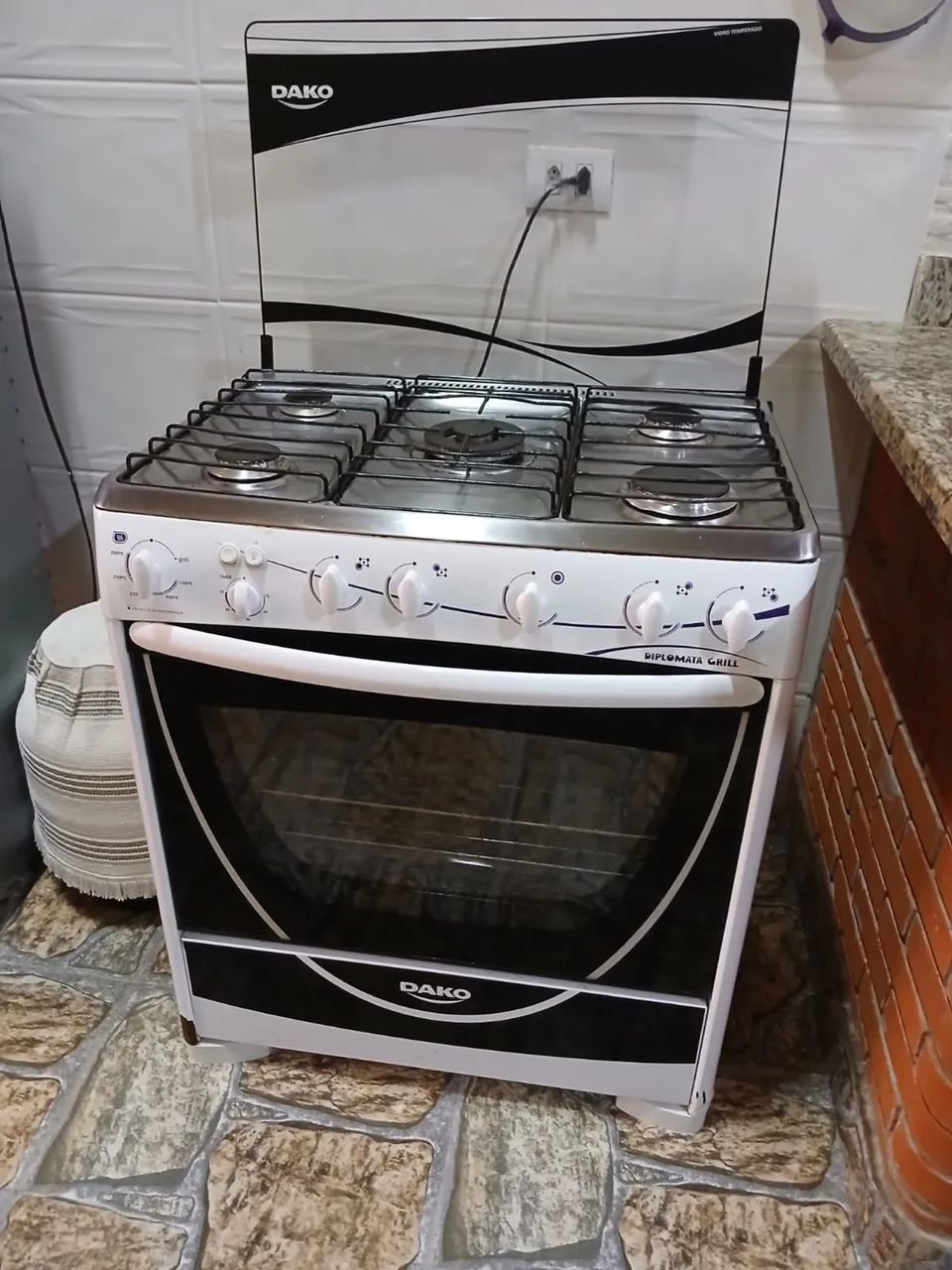 Fogão Dako Diplomata 5 bocas com grill