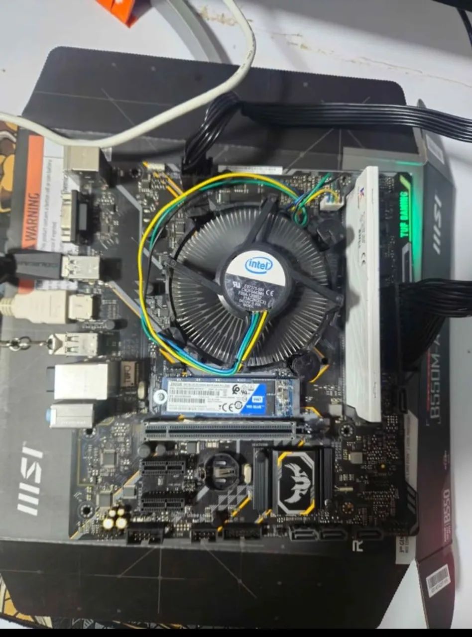 Kit Intel i3 8100 + Placa Asus TUF H310M + Cooler Box Original