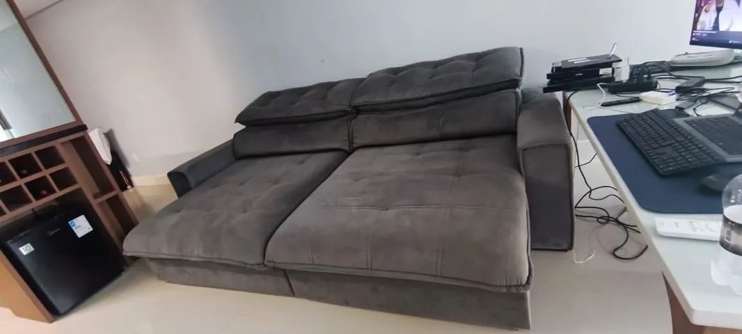 Sofá Retrátil e Reclinável 2,90m - Foto 3