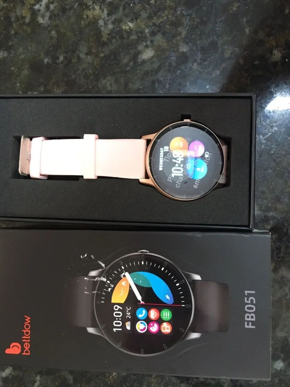Relógio Smartwatch Bettdow FB051 - rosa - Foto 3