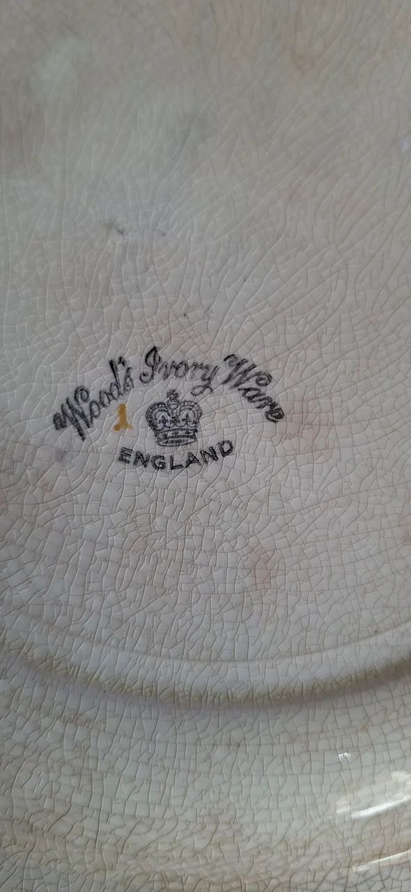 Medalhão em Porcelana Inglesa Wood Ivory Ware - Foto 6