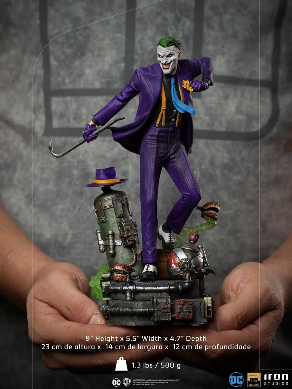 Joker deluxe iron studios 1/10 Novo Lacrado