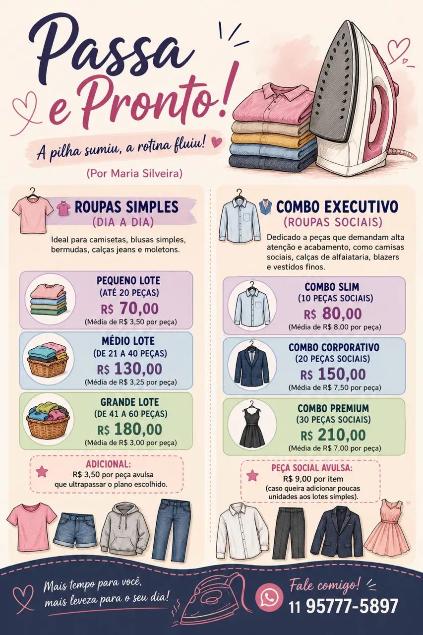 Passadoria de roupas 