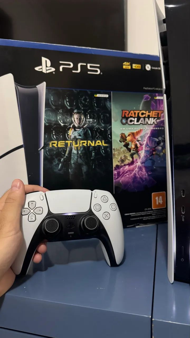 Ps5 slim com leitor de disco - Foto 3